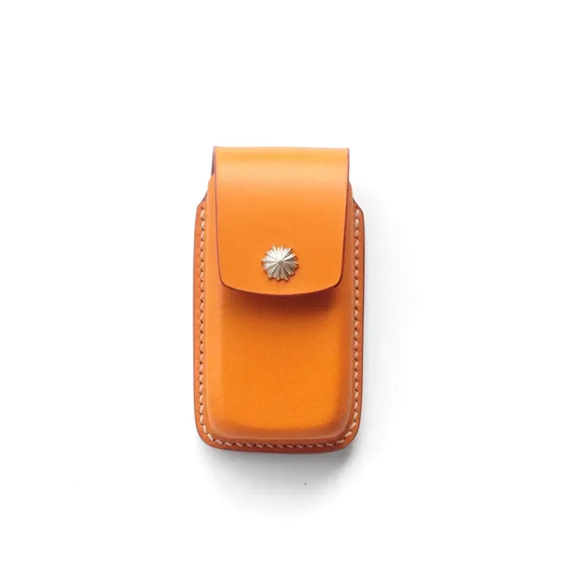 for Audi S5 A4L Q5L RS5 Handmade Leather Car Key Case All Inclusive High End Minimalist Exquisite Cover for Men and Women