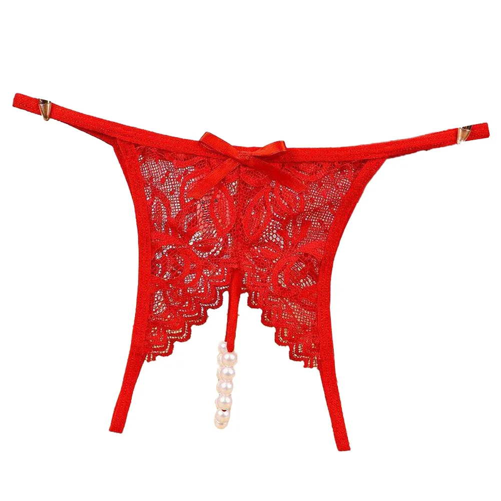 

Brand New Daily Use Home Use Sexy Underwear Womens Lingerie Pearls Underwear Breathable All Seasons Casual Style