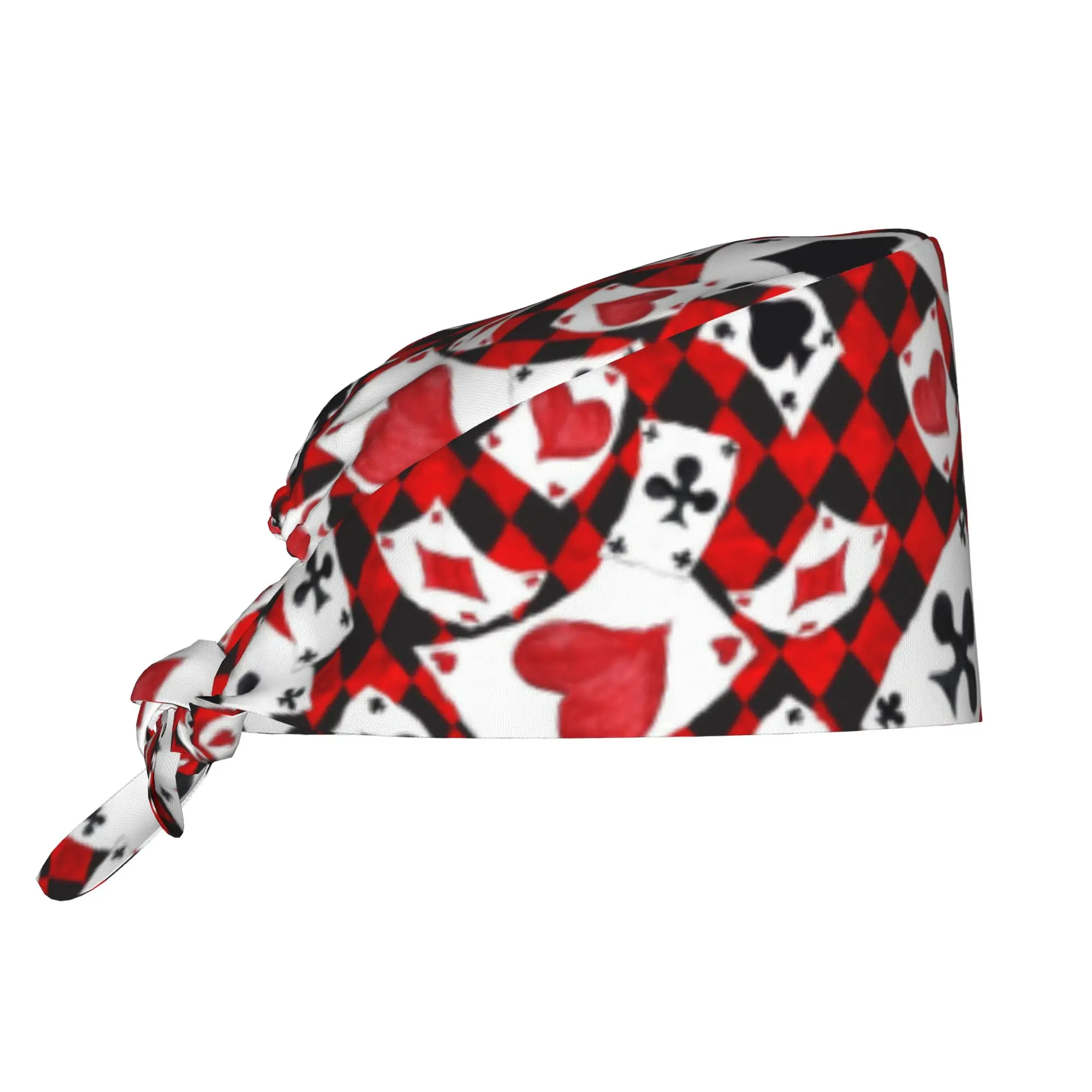 touca-cirurgica-unissex-personalizada-com-estampa-de-cartas-de-poker-classicas-divertida-para-equipe-medica-medicos-enfermeiros-e-cirurgioes