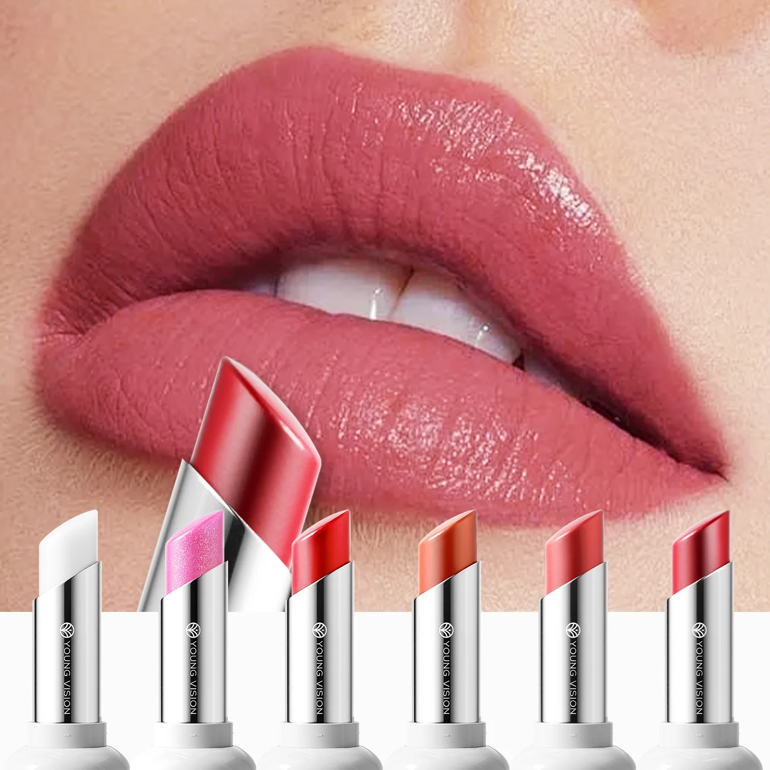 5 Colors Nourishing Light Lipstick Long Lasting Colors Easy to Apply Lip Moisturizing lip balm lip care