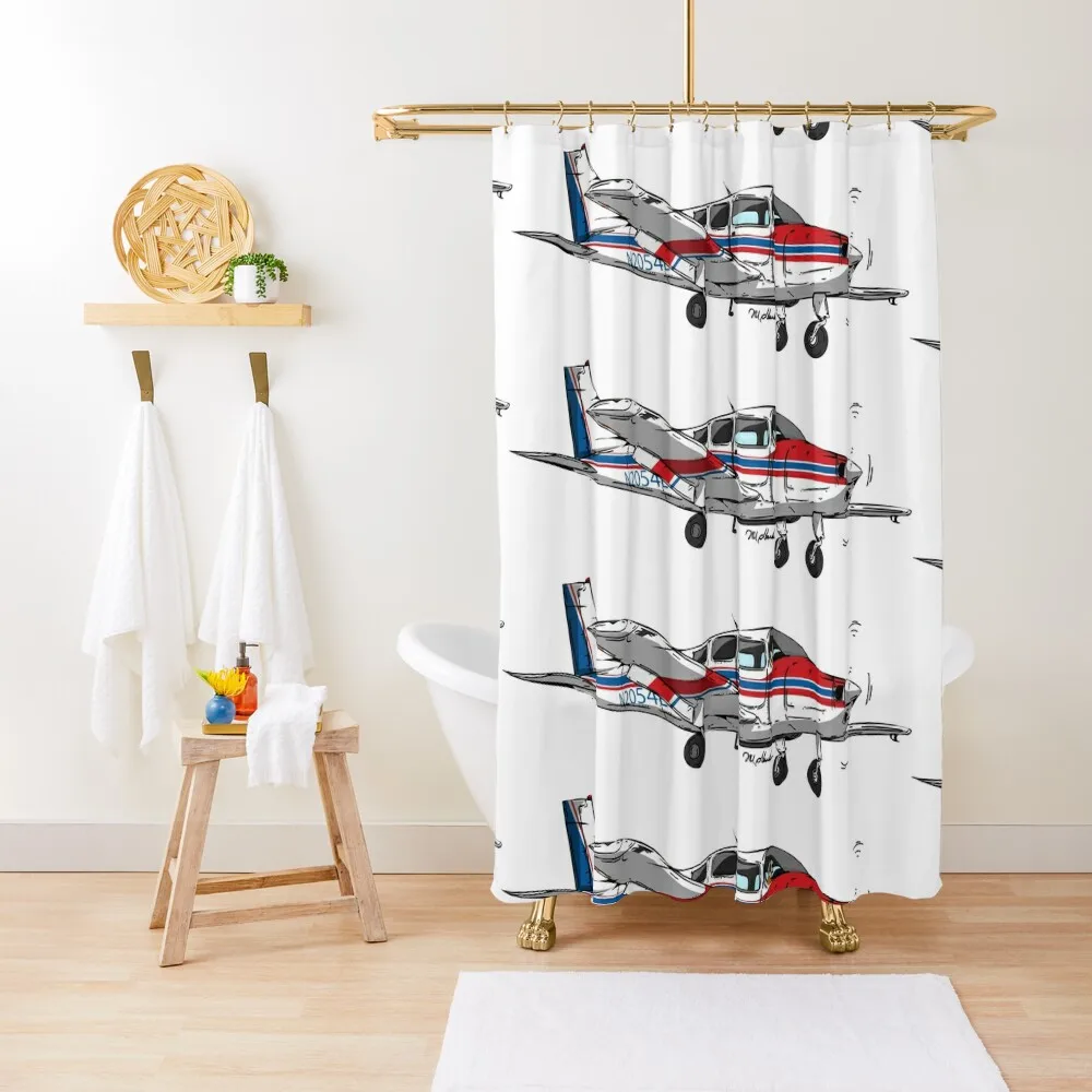 

Beechcraft Sundowner N2054L Shower Curtain Bathroom Box Shower Waterproof For Bathrooms With Beautiful Designs Curtain
