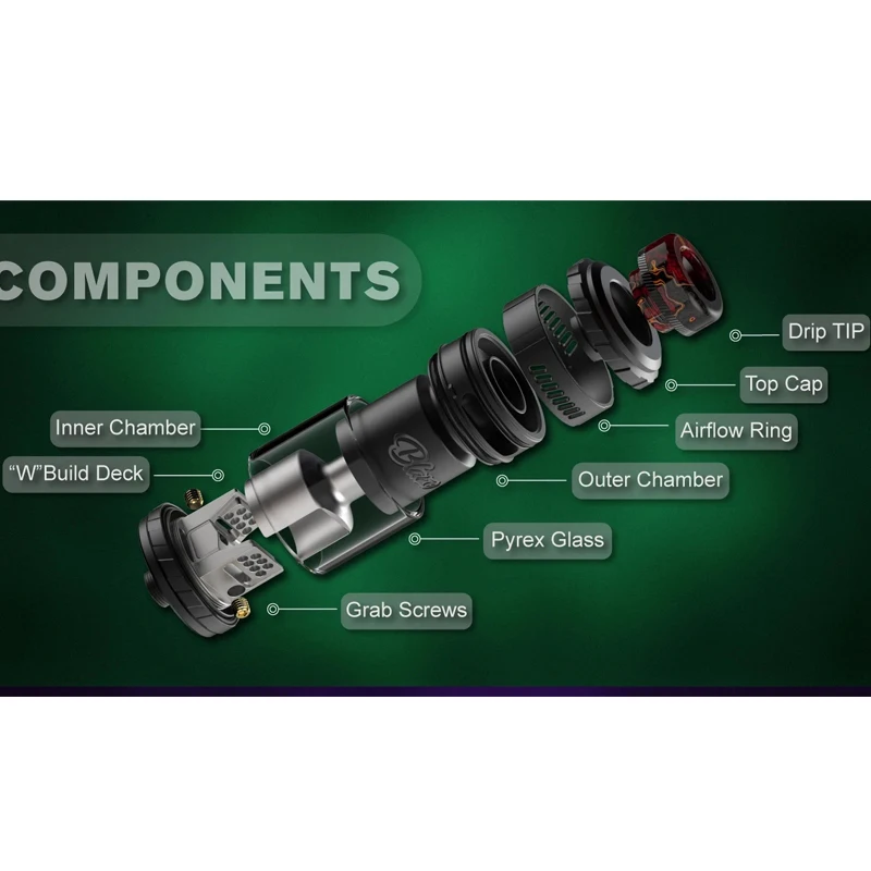 الأصلي ThunderHead Creations Blaze Solo RTA Tank 3.5 مللي/5.5 مللي الزجاج لفائف واحدة العلوي ملء رذاذ السجائر الإلكترونية #3