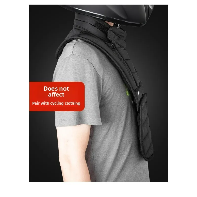 Мужская мотоциклетная защита для шеи, ветрозащитная защита для груди, съемная, подходит для катания на лыжах, пеших прогулок, туризма, кемпинга, мужская велосипедная шея