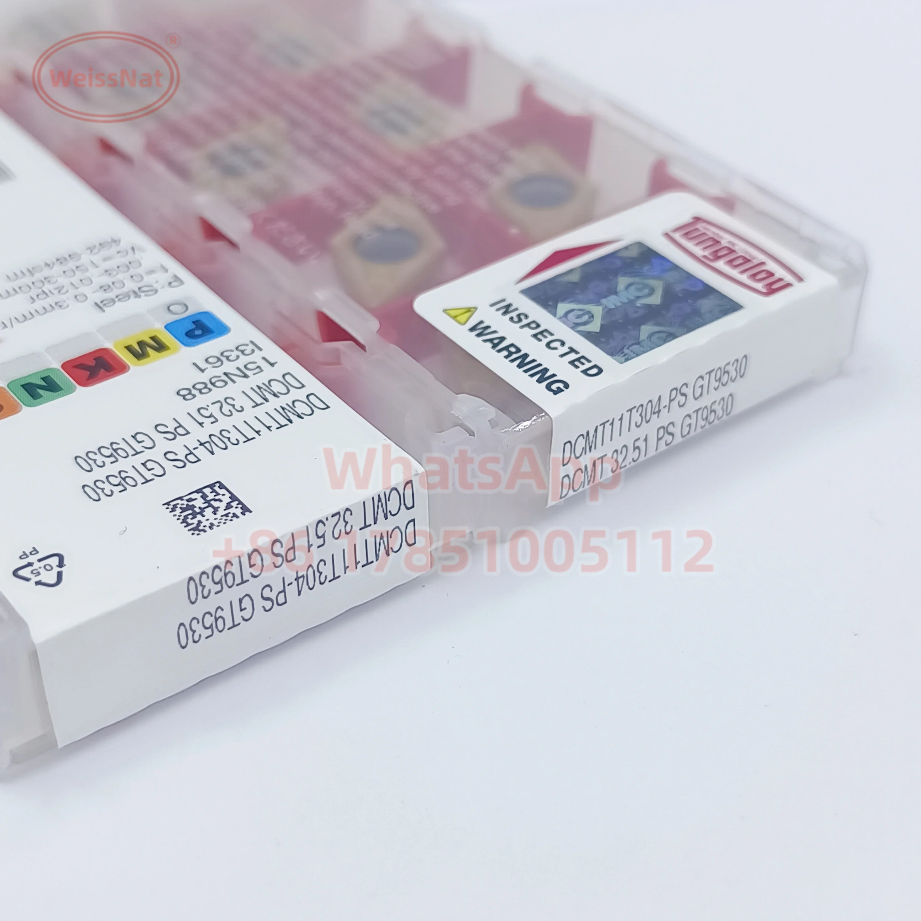 Imagem -02 - Inserção do Carboneto de Tungaloy Dcmt070202 Dcmt070204 Dcmt11t302 Dcmt11t304 Dcmt070208 Dcmt11t308 Ah725 Ah8015 Ns9530