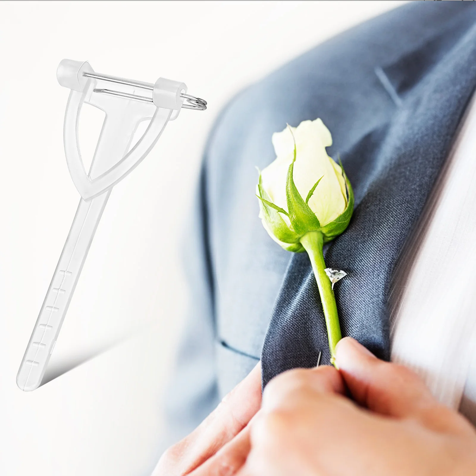 

90pcs Transparent Triangle Brooch Pins Clear Plastic Suit Lapel For Diy Crafts Wedding Party Decorations Brooch Pin Stick