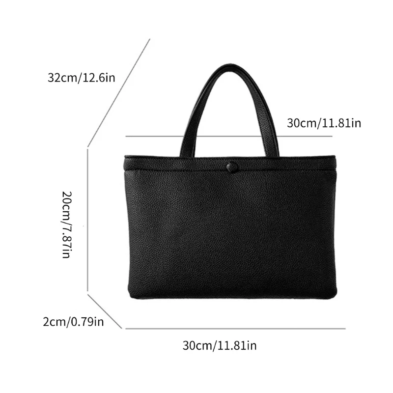 Casual Women's Handbag in PU Leather with Large Storage Capacity Work Bag