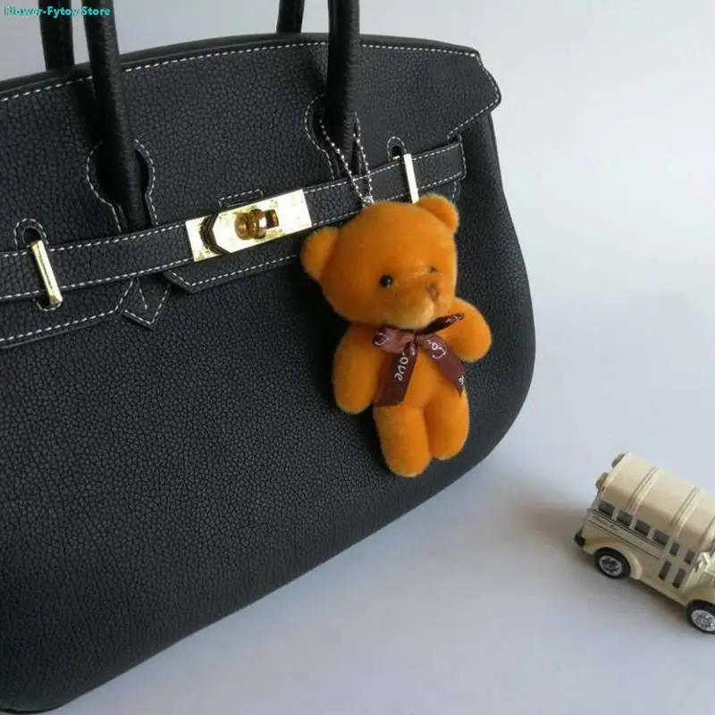 12Pcs/Lot Soft Stuffed Bear Plush Toys Mini Teddy Bear Dolls Toy Small Gifts Bag Pendant Teddy Dolls