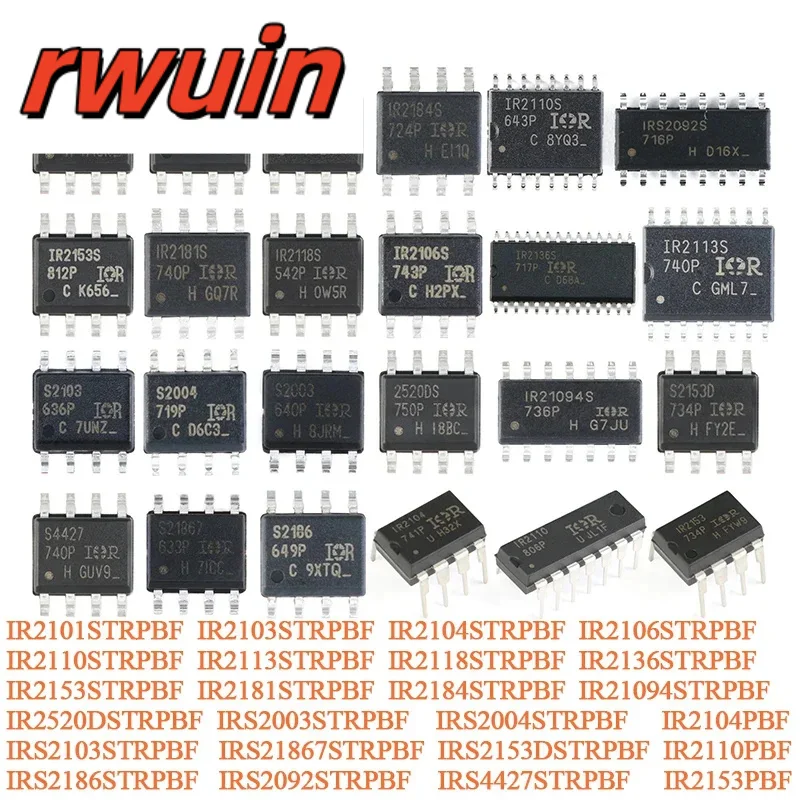 5pcs IR2104STRPBF IR2104S SOIC-8 IR2101STRPBF IR2103STRPBF IR2110STRPBF IR2181STRPBF IR2184STRPBF IRS21867STRPBF IR2110PBF IR215