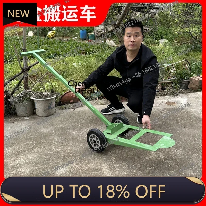 

FF A06 Truck Potted Plant Manual Small Flat Truck Stone Ball Hand in Hand Cart Big Wheels