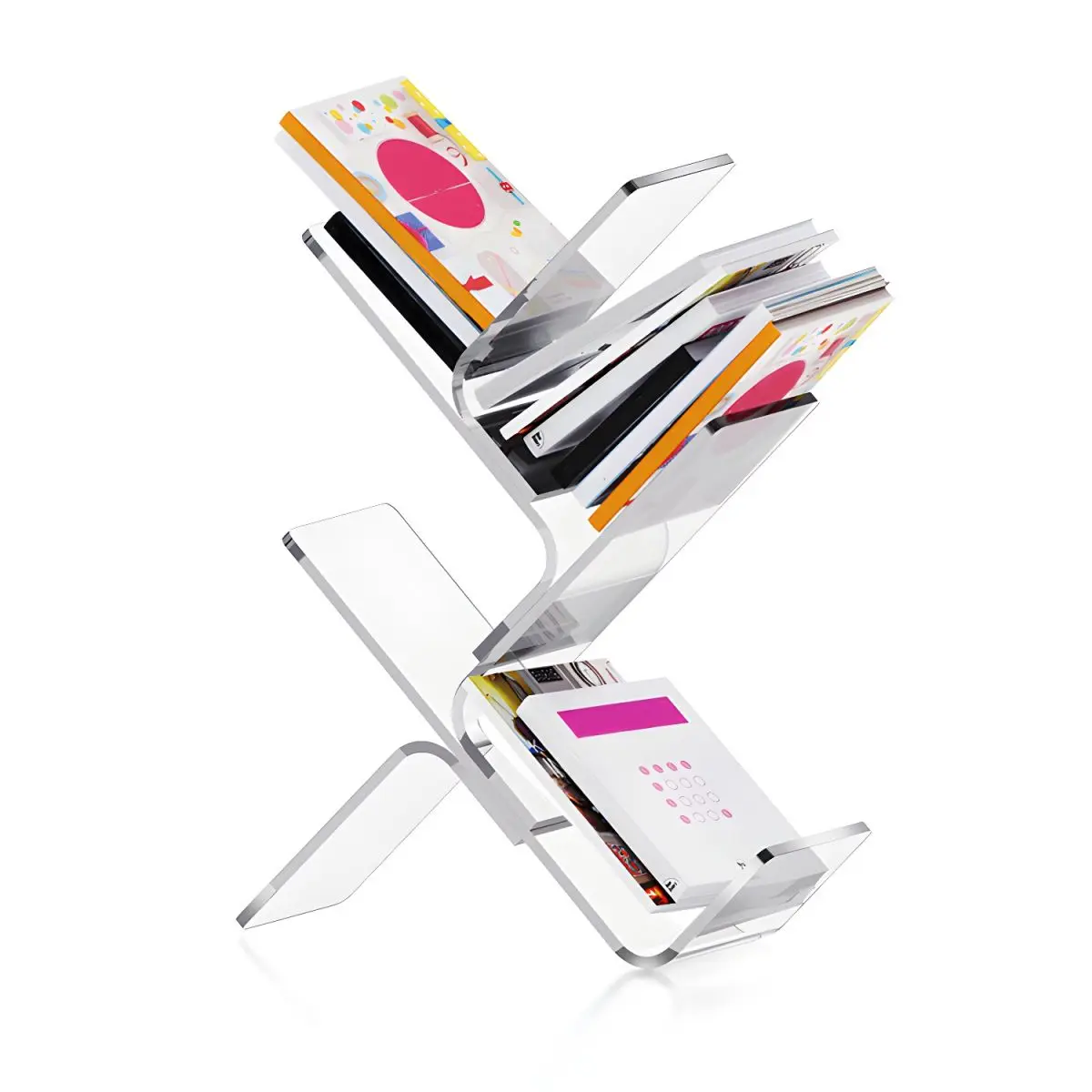 

High Quality Multipurpose Customized Acrylic Display Stand Book Shelf and Spice Rack Wholesale Wooden Nursery Book Shelves