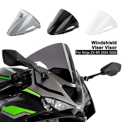 For Kawasaki Ninja ZX6R ZX 6R 2024 2025 Motorcycle Accessories Windshield Wind Deflectors Viser Visor NINJA ZX-6R Windscreens