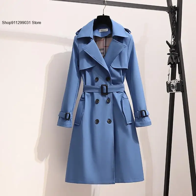 Cappotto decorativo da donna in stile britannico di media lunghezza Casual primaverile e autunnale