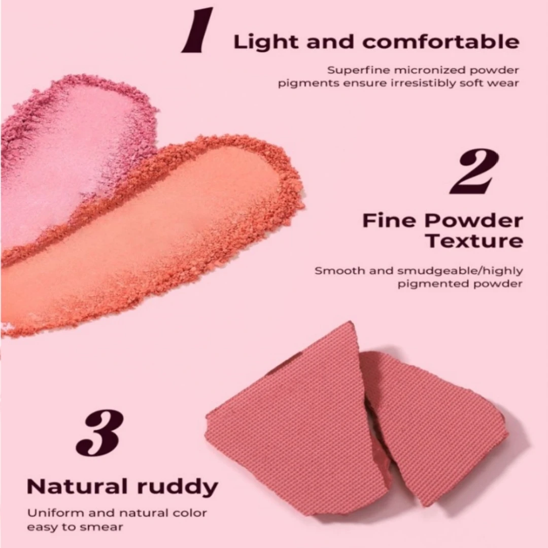 Fard in polvere ultra morbida Palette di fard opachi Illumina naturale Contorno altamente pigmentato Evidenzia tavolozza di trucco viso a lunga tenuta