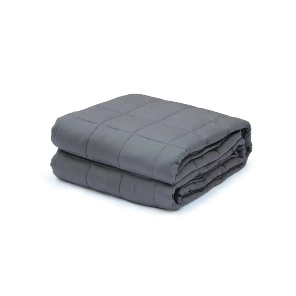 3 Sizes Weighted Blanket Heavy Weight Soft Material Calming Gravity Blanket Breathable Fabric Quilted Design Tranquility Blanket
