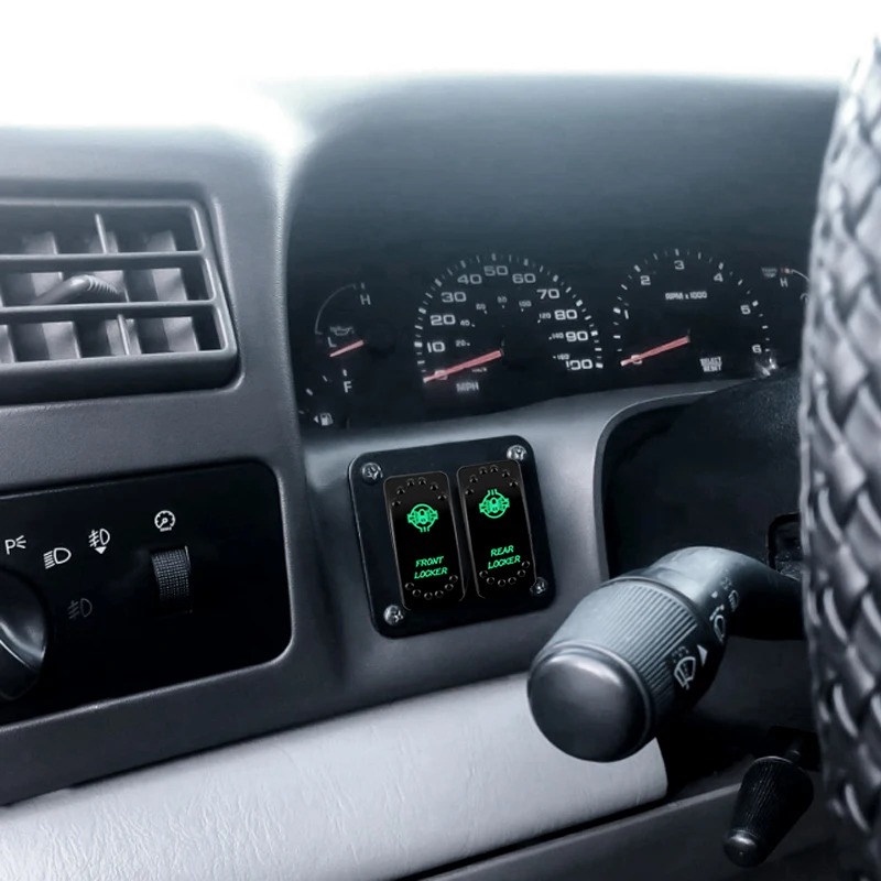 12 فولت 20A قارب سيارة الروك التبديل ON OFF / ON OFF ON تبديل التبديل الأخضر عمود إضاءة Led مرساة كشاف ضوء لشاحنة ARB كارلينغ نارفا 4x4