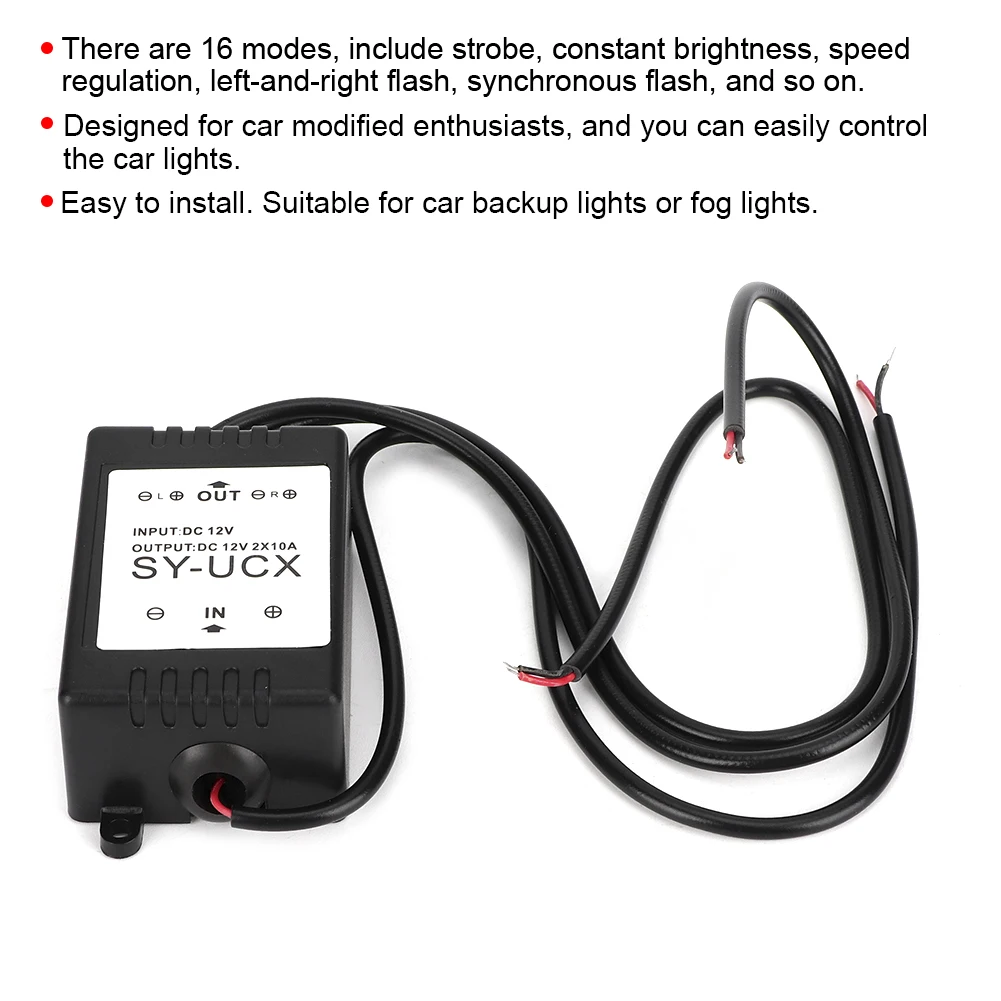 12V 1.5W Universal Wireless Strobe Control Module LED DRL Flash Controller System for Car Motorcycle