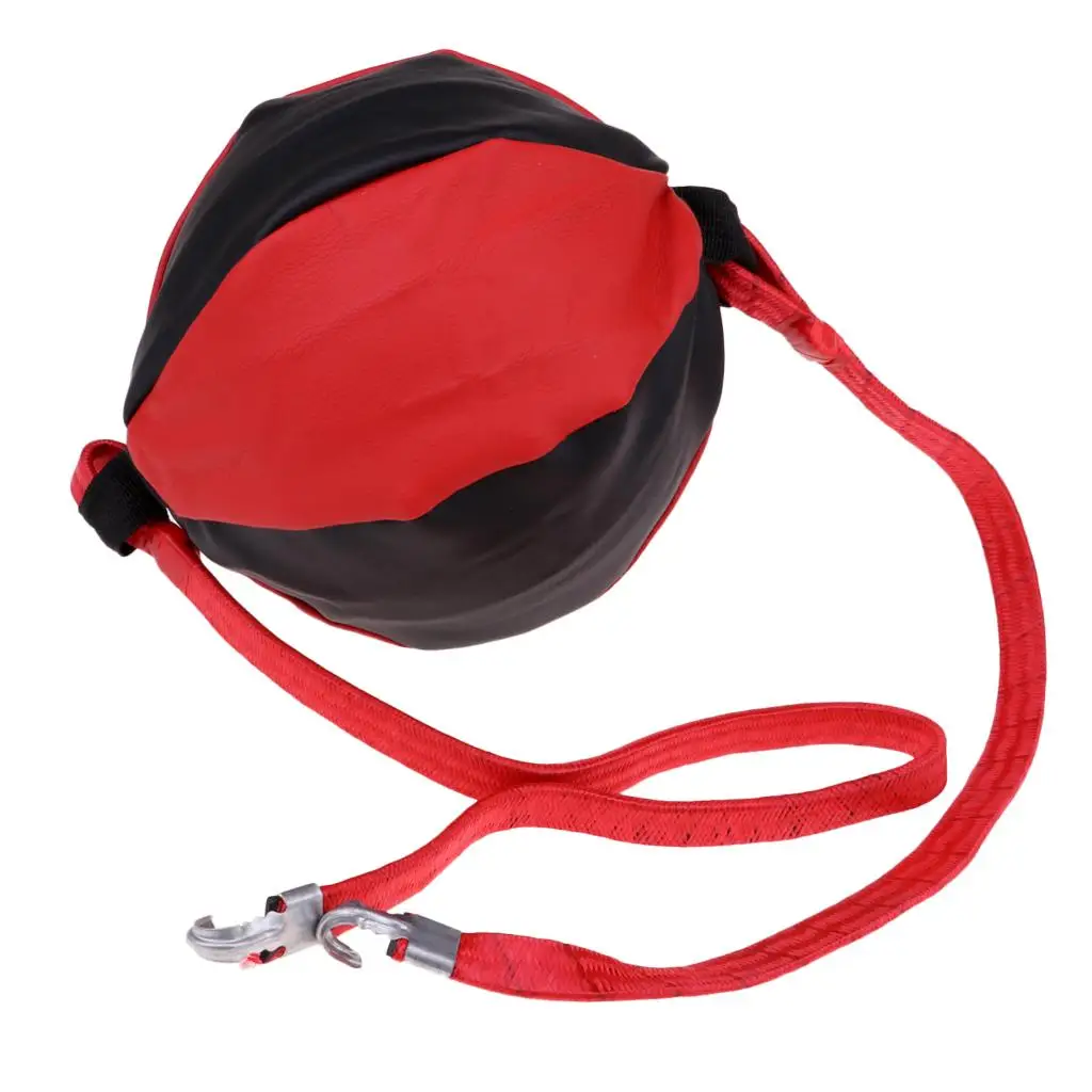PU Leather Boxing Double Punch Bag, MMA Double- Punching Training Floor to Ceiling Rope Workout