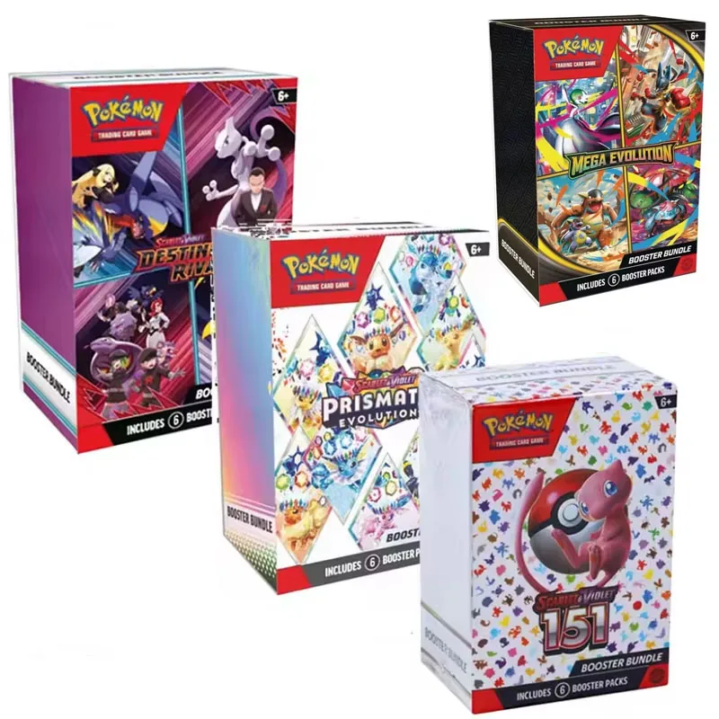 Pokémon Card v10 Booster bundle Destined Rivals Prismatic Evolutions Scarlet Violet 151 English Booster Transaction Cards Gifts
