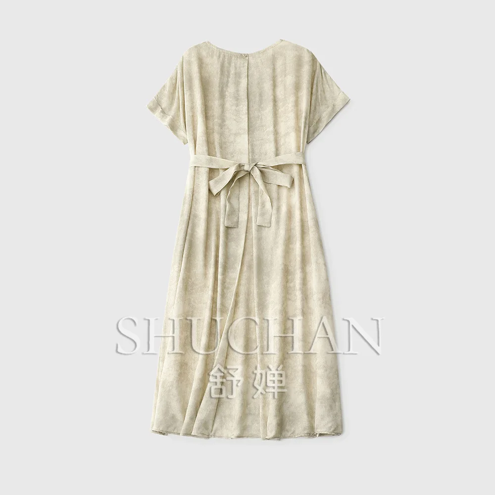 Vestido francês feminino nova cintura e temperamento fino drapeado jacquard saia em forma de A solta e versátil