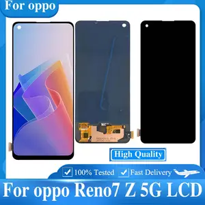 Bilashmart 6.43 Oppo Reno7 Z 5G CPH2343 LCD Display Touch Screen Panel Digitizer Assembly With Frame Oppo Reno7Z 5G LCD Repair