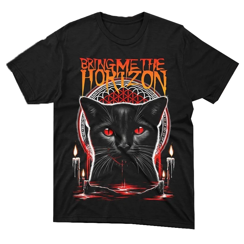 Hot Bring Me The Horizon Band's Metal Rock American Punk Text Message T-shirt