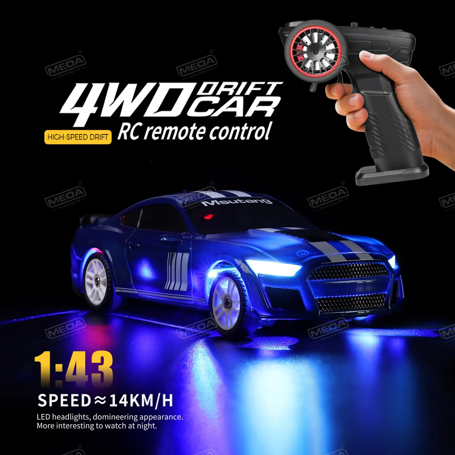 

Радиоуправляемая дрифт-машина WLtoys K4308, электрическая, 4WD, масштаб 1:43, внедорожная, с амортизацией на четырех колесах, модель на пульте управления, игрушка