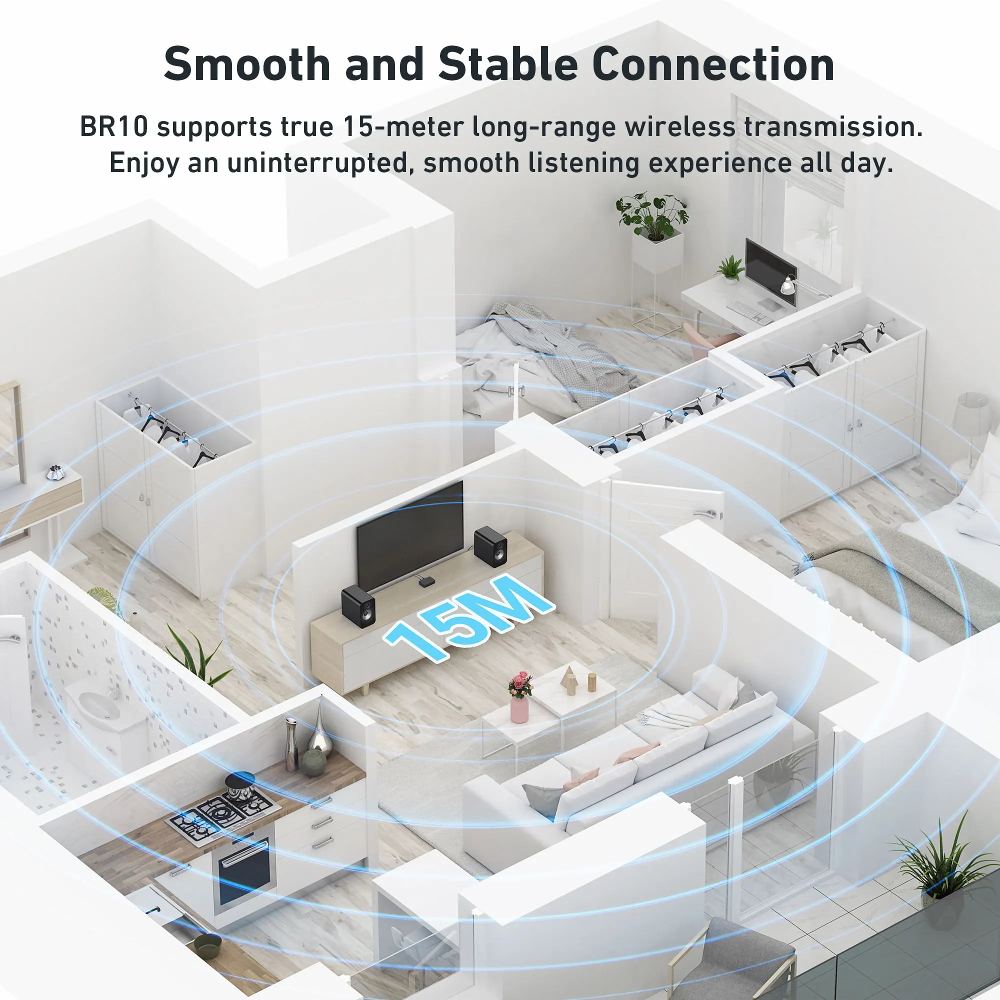 Arylic Br10 Bluetooth Wireless Analoge ingang und Digital eingang USB-Disk steuern die mit Android und iOS, mit einer Fernbedienung