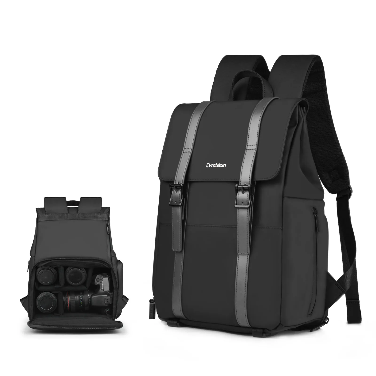 best backpack laptop dslr NASKVOWT Waterproof Camera The pack has a waist belt for improved stability and comfort Camera Bags for Photographers Dslr