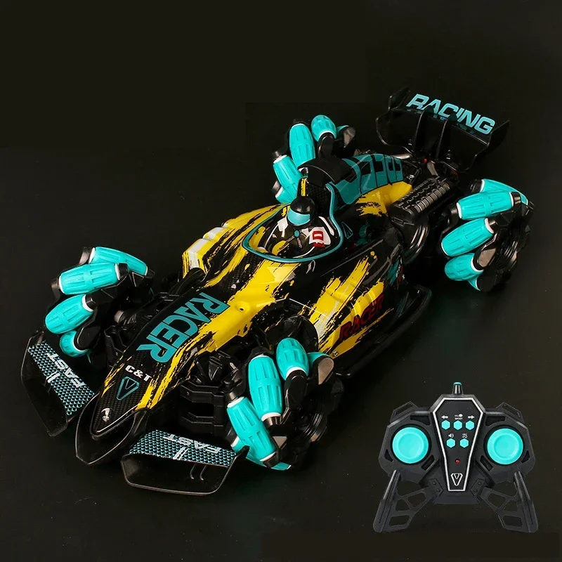 

Rc Stunt Car 4Wd Drifting Car Toy Dual Control Hand Gesture Racing Car 360 Degrees Rotation Car Light Music Spray Toy for Boy