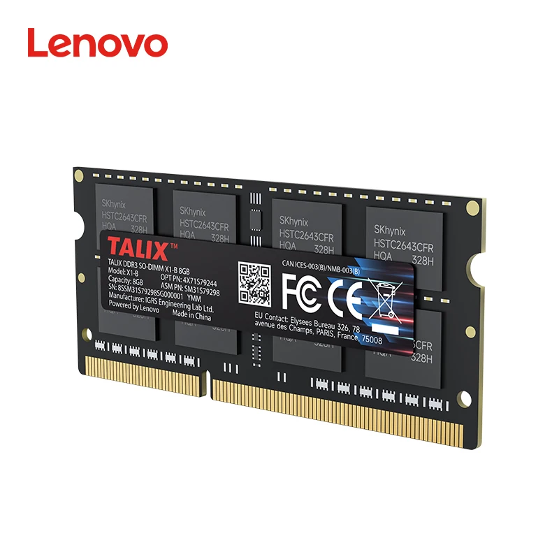 Nieuwste Lenovo Talix DDR3 4GB 8GB Laptopgeheugen Ram DDR 3 SO-DIMM 1600Mhz Notebook Computer Geheugenprestatie-upgrade wordt beter