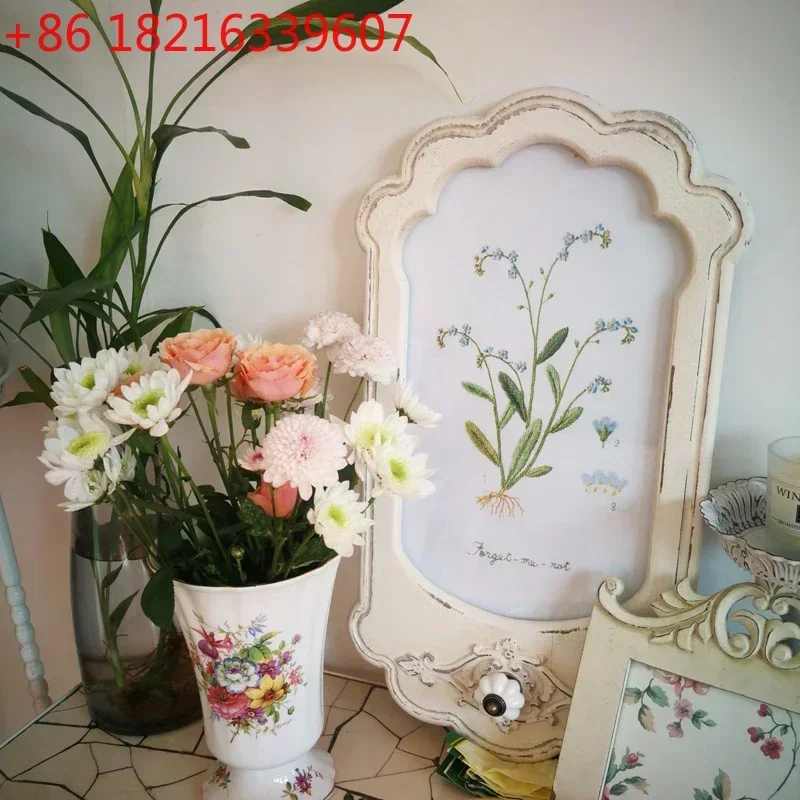 TAO French Solid Wood Photo Frame Wall Hanging Wooden Wall Picture Frame Decoration Small Mirror Frame Wall Decoration