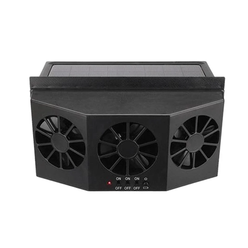 

High Power Solar Car Cooler Window Radiator Exhaust Fan Ventilation Cooling Auto Air Vent Radiator Fan For Car Garden Light