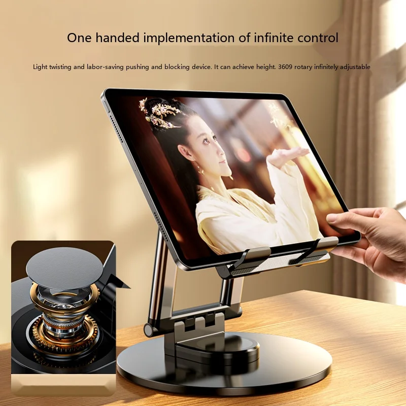 Desktop Tablet Stand Telescopic Foldable Rotating Lazy Bracket for Live Streaming Video Online Class for Home Office