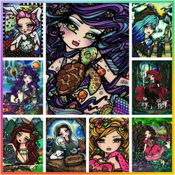 Beauty Cute Girl Elf Diamond Painting Embroidery Full Creation Crafts Cross Stitch 5D DIY Art Mosaic Home Decor New 2024 Gift