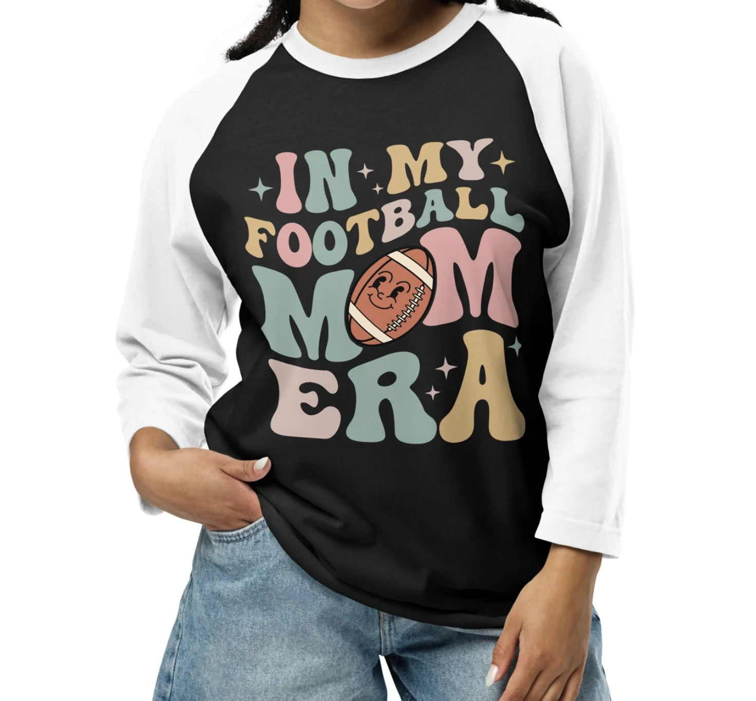 Football Mom Era Shirt, Football Mama Shirt, In My Mom Era Raglan Shirt