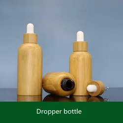 10pcs Empty 10-100ml Perfume Dropper Bottle Bamboo Container Essential Oil Attar Oil Sample Bottle
