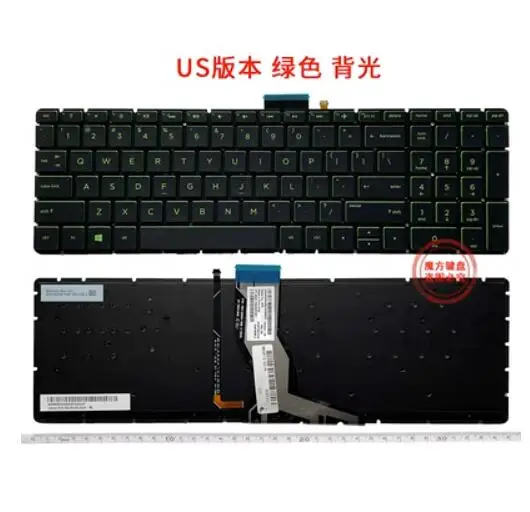 

FOR HP 250 G6 255 G6 15-BS 15T-BS 15-BW 15Z-BW 15-BP 15-CB 15-CK TPN-Q190 TPN-Q193 TPN-Q201 15-CC Keyboard US green Backlit