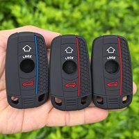 Silicone Car Remote Key Case Cover Shell For BMW X1 X5 X6 Z4 E90 E60 E70 E87 3 5 6 Series M3 M5 Holder Shell Fob Accessories