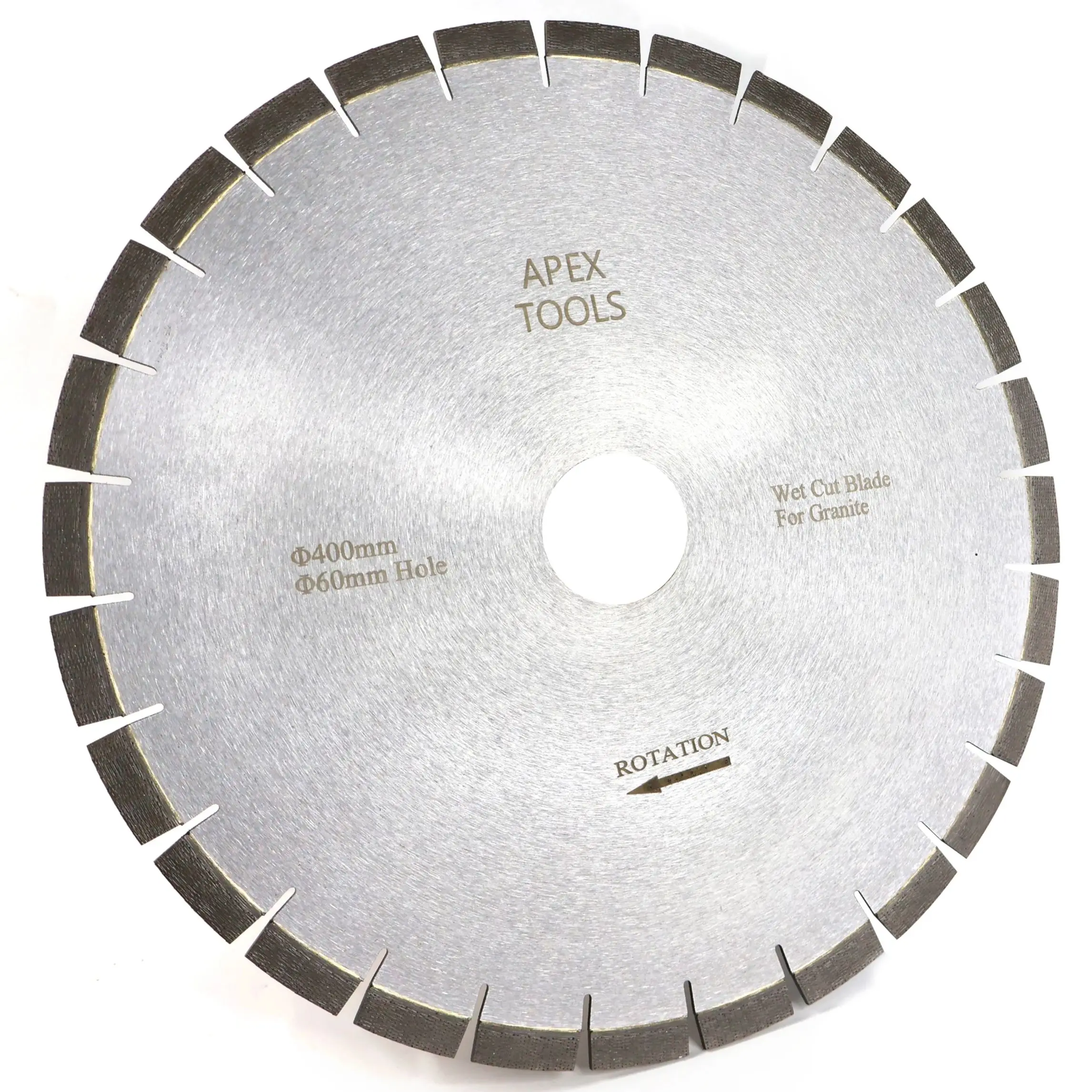 

16 Inch 400mm Diamond Granite Blade With Arix Segments Silent Or Normal Cutting Disc For Wet Cut Granite Stone