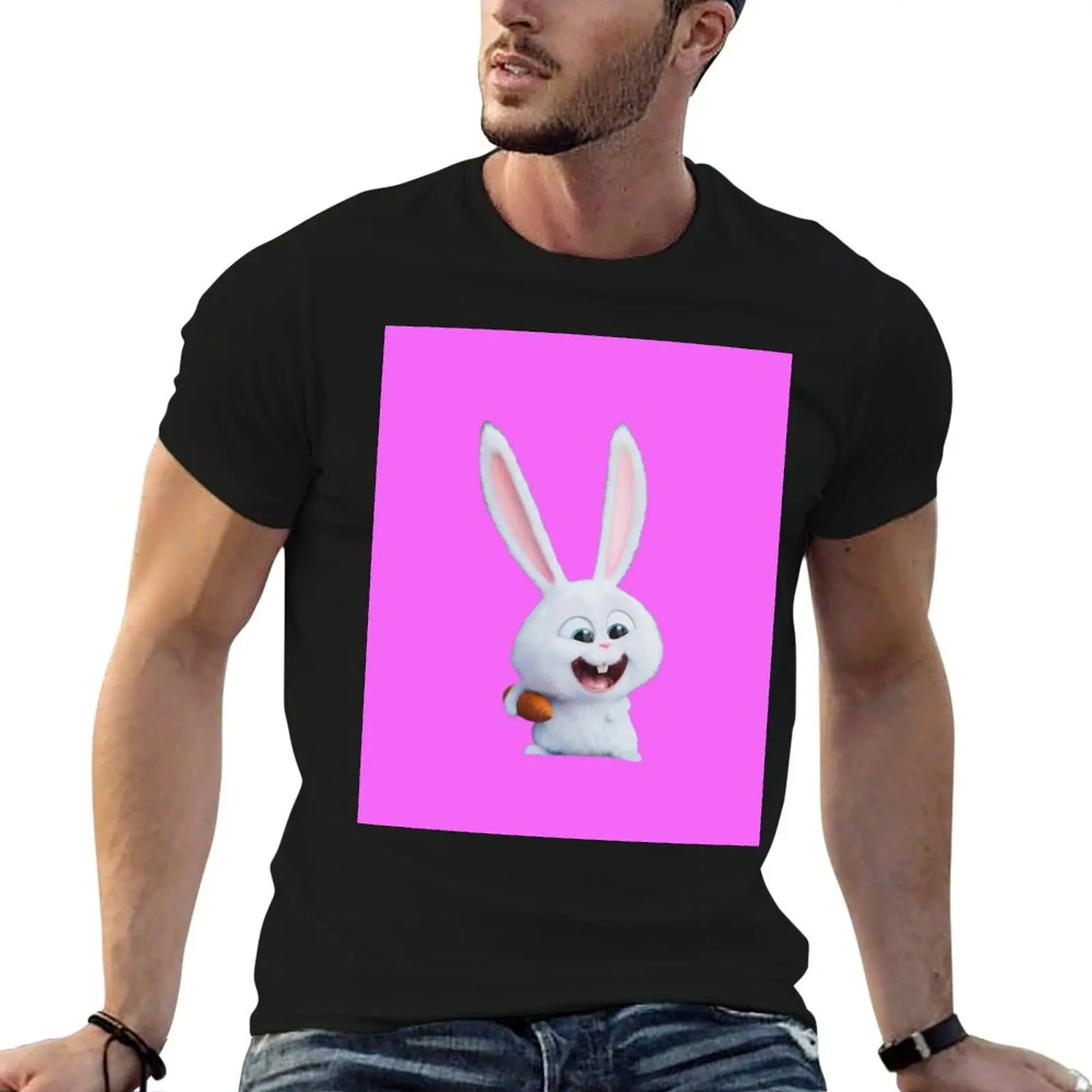Excited Snowball T-Shirt Casual Light Summer Short Sleeve Top