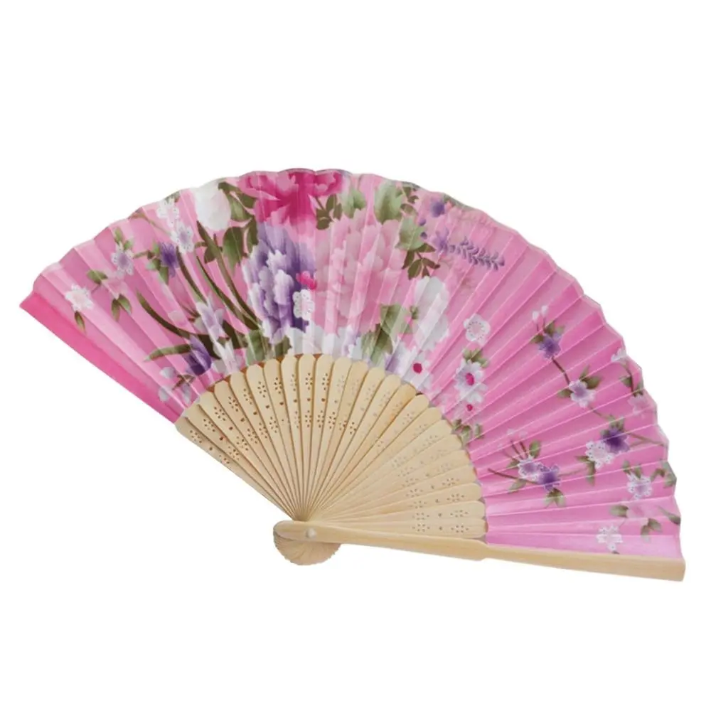 1Pcs Chinese Home Decoration Photography Prop Colorful Vintage Fan Wedding Gifts Ornament Folding Fan