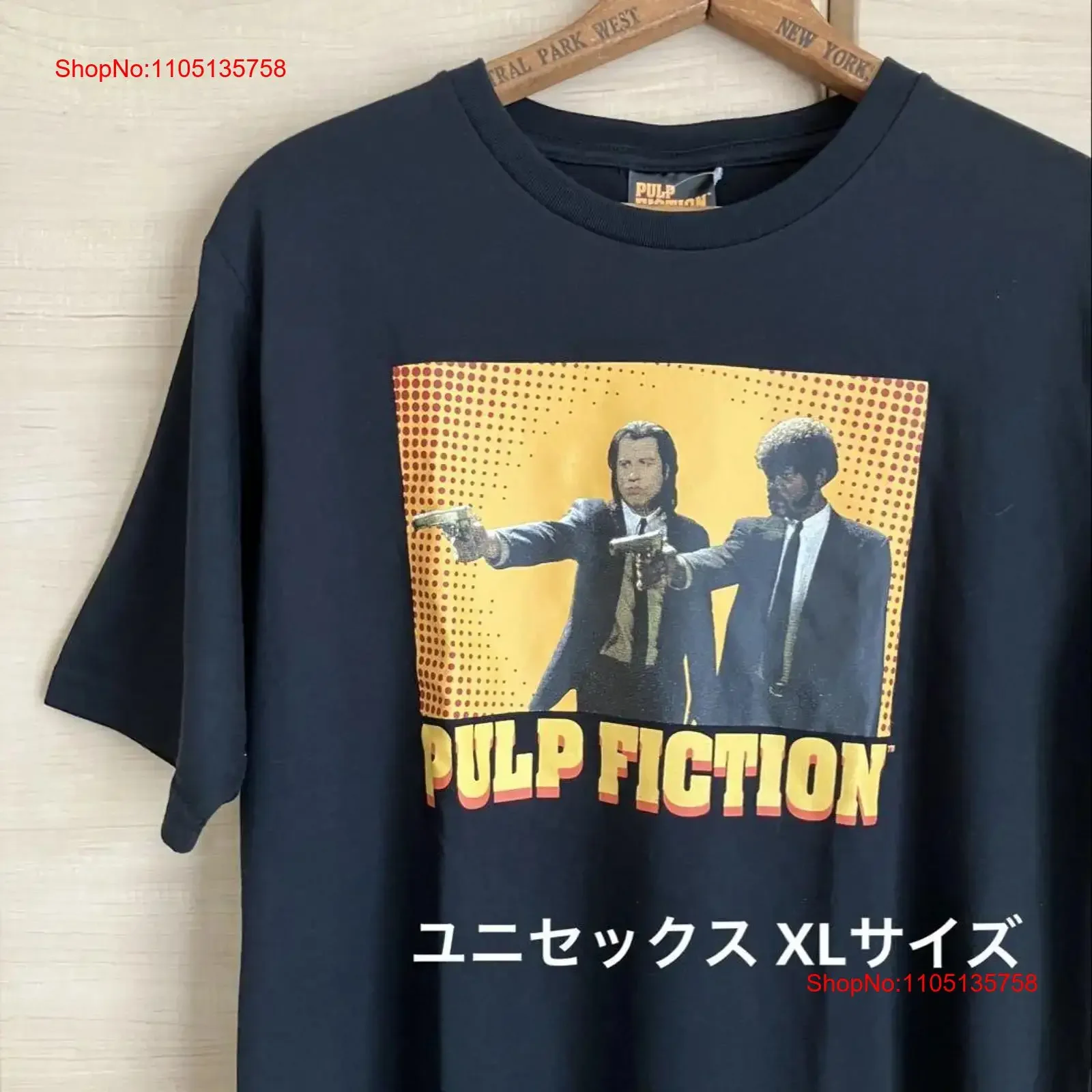 タランティーノ-パルプ-フィクション-tシャツ-xl-サイズ-ヴィンテージ-ウォッシュド-デザイナー服-スタイリッシュ-通気性-快適-ファッション-多用途