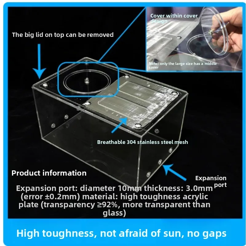 DIY Landscape Box Ant Castle Ecological Breeding Box Super Large Crawler Ant Acrylic Activity Area Battle