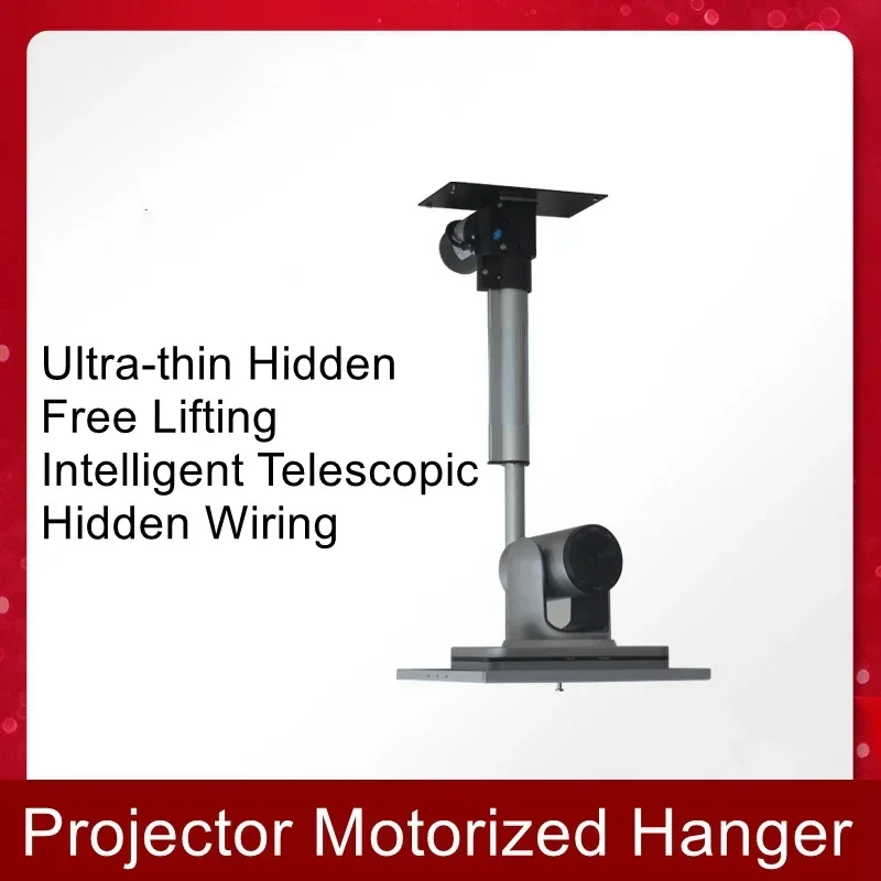 Projector electric lifting column putter hanger video conference camera electric telescopic pole remote control