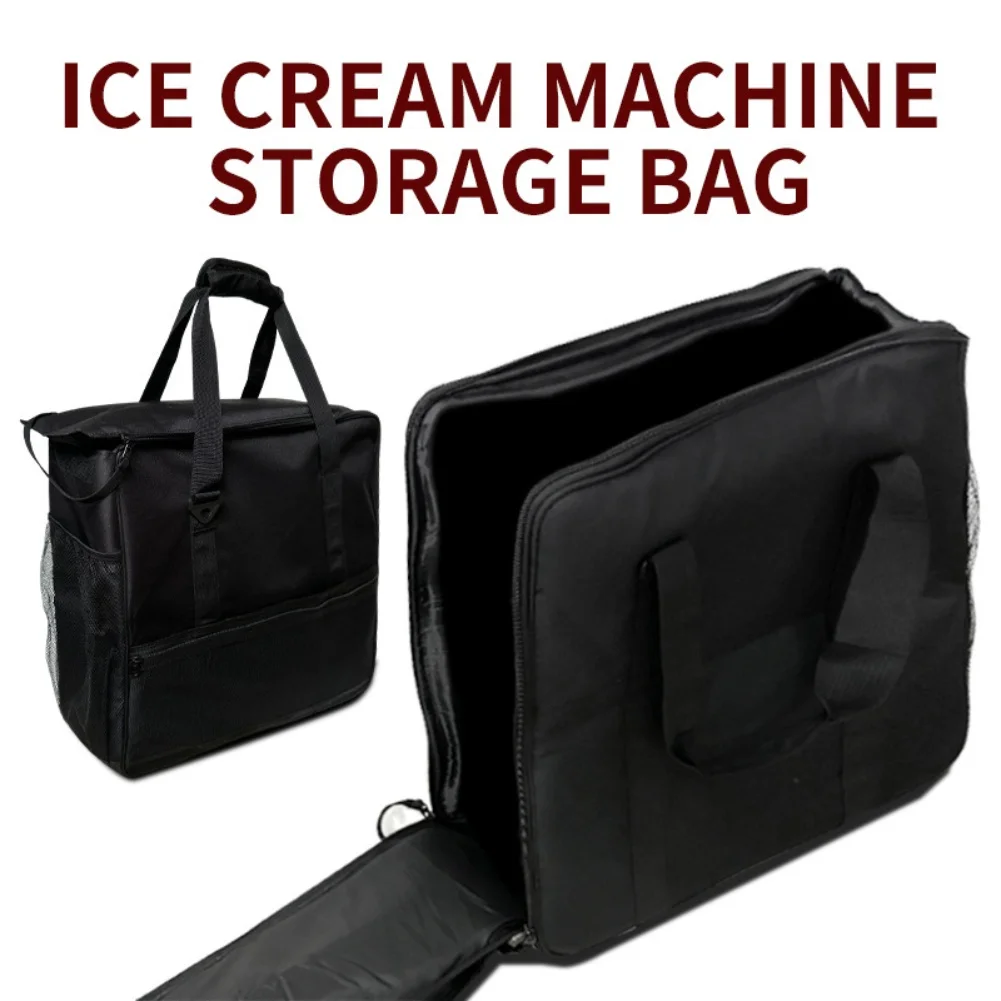 حقيبة حمل سوداء لآلة Slushie FS301 لـ FS300 مع جيب شبكي بسحاب وأشرطة معززة لسهولة النقل #4