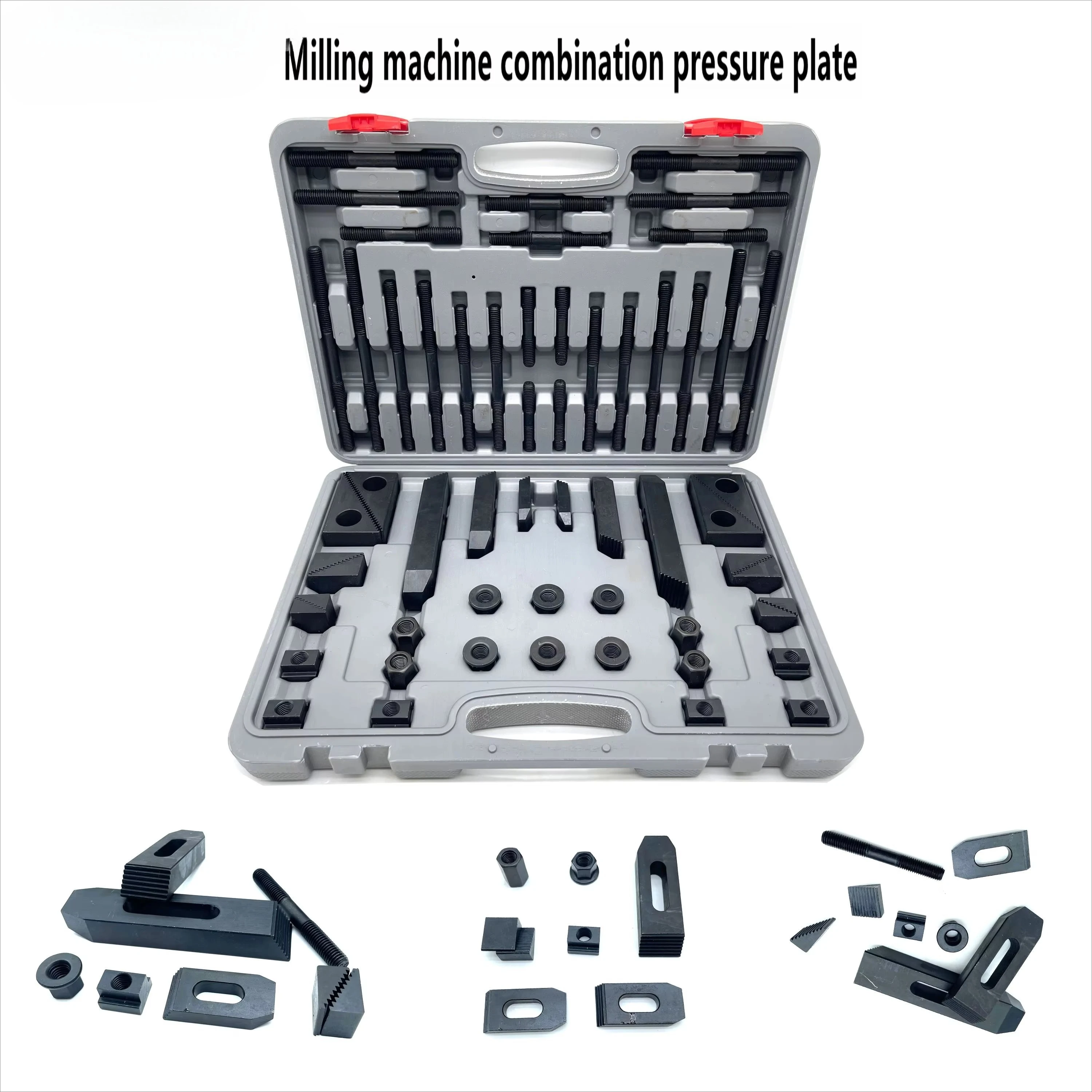 LWEIER 58 Piece Set Hardened Composite Pressure Plate CNC Machining Center Milling Machine Accessories Combination Fixture