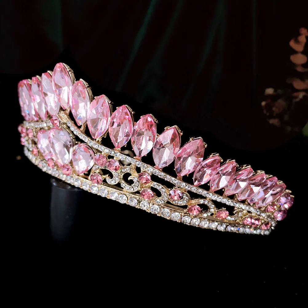 

Rhinestone Crown Hair Accessory Bride Headband Clothing for Wedding Adult Crowns Women Mother