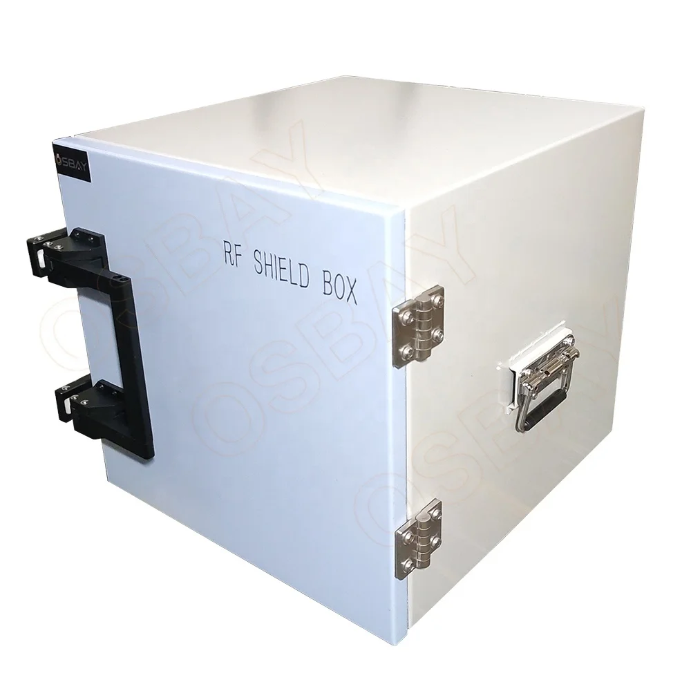 Scatola di schermatura RF manuale da 0,5-8 ghz Emi Wifi 5g Gsm 6G Bluetooth per test di telefoni cellulari Scatola di protezione RF