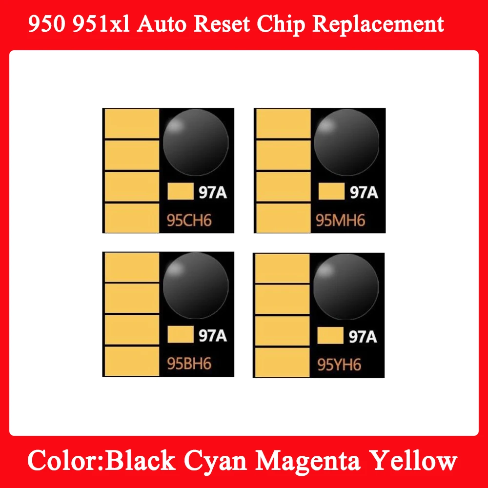 950 Für HP 950 951 XL Auto Reset Chip Ersatz für HP Officejet Pro 8100 8600 8610 8620 8680 8615 8630 8640 8650 8660 Drucker