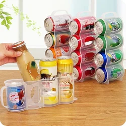 Beer Soda Drink Can Storage Box Kitchen Fridge Drink Bottle Holder Fridge Refrigeration Storage Organizer Rack Shelf Boxes